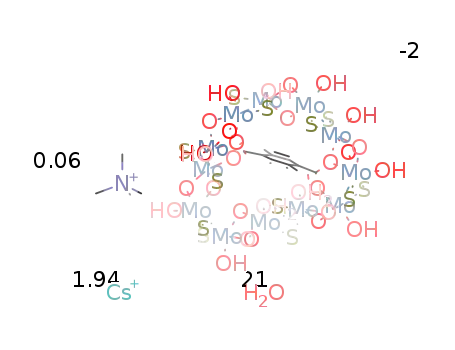 Cs1.94(NMe4)0.06[Mo12O12S12(OH)12(H2O)2DMT]·21H2O