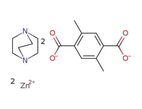 Zn2(2,5-dimethyl-1,4-benzenedicarboxylate)2(diazabicyclo[2.2.2]octane)