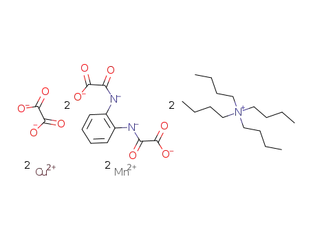 (tetrabutylammonium)2[Mn2{Cu(1,2-phenylenebis(oxamate))}2(oxalate)]