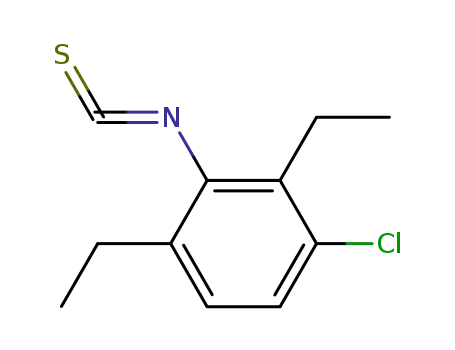 Molecular Structure of 67330-49-8 (Benzene, 1-chloro-2,4-diethyl-3-isothiocyanato-)