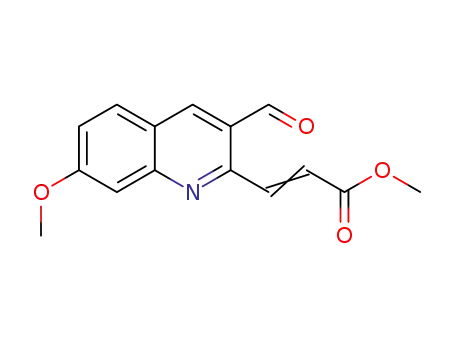 3-(3-formyl-7-methoxy-quinolin-2-yl)acrylic acid methyl ester