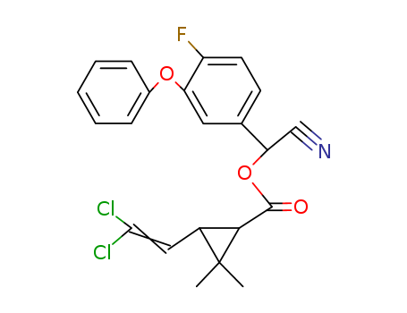Cyclopropanecarboxylicacid, 3-(2,2-dichloroethenyl)-2,2-dimethyl-,cyano(4-fluoro-3-phenoxyphenyl)methyl ester(68359-37-5)
