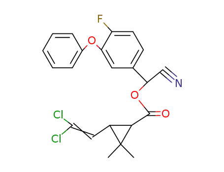 Molecular Structure of 68359-37-5 (Cyfluthrin)