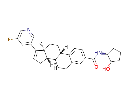 17-(5-fluoropyridin-3-yl)-N-[(1S,2S)-2-hydroxycyclopentyl]oestra-1,3,5(10),16-tetraene-3-carboxamide