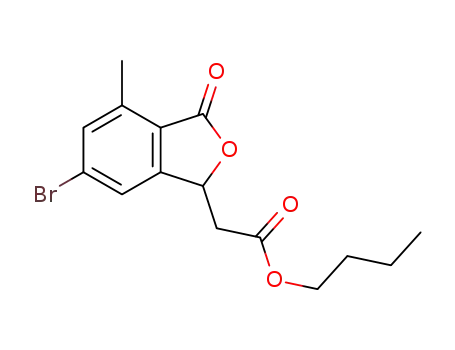 n-butyl 2-(6-bromo-4-methyl-3-oxo-1,3-dihydroisobenzofuran-1-yl)acetate