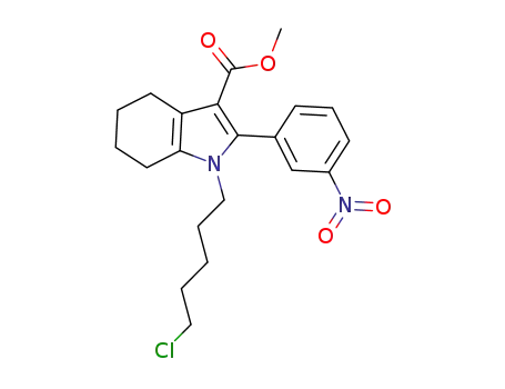 methyl 1-(5-chloropentyl)-2-(3-nitrophenyl)-4,5,6,7-tetrahydro-1H-indole-3-carboxylate