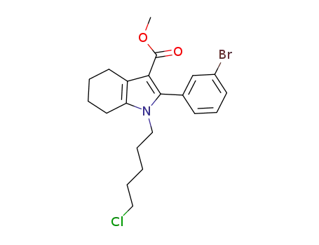methyl 2-(3-bromophenyl)-1-(5-chloropentyl)-4,5,6,7-tetrahydro-1H-indole-3-carboxylate