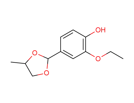 Molecular Structure of 68527-76-4 (ETHYL VANILLIN PROPYLENE GLYCOL ACETAL)