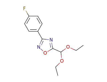 5-(diethoxymethyl)-3-(4-fluorophenyl)-1,2,4-oxadiazole