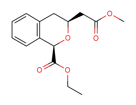 ethyl cis-(±)-3-[1-(methoxycarbonyl)methyl]-3,4-dihydro-1H-2-benzopyran-1-carboxylate