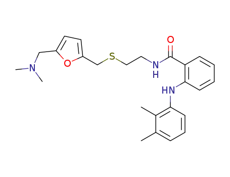 N-(2-((5-((dimethylamino)methyl)furan-2-yl)methylthio)ethyl)-2-(2,3-dimethylphenylamino)benzamide