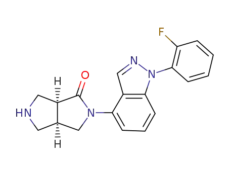 (3aR,6aS)-2-[1-(2-fluorophenyl)-1H-indazol-4-yl]hexahydropyrrolo[3,4-c]pyrrol-1(2H)-one