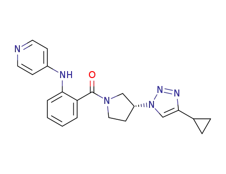 (R)-(3-(4-cyclopropyl-1H-1,2,3-triazol-1-yl)pyrrolidin-1-yl)(2-(pyridin-4-ylamino)phenyl)methanone
