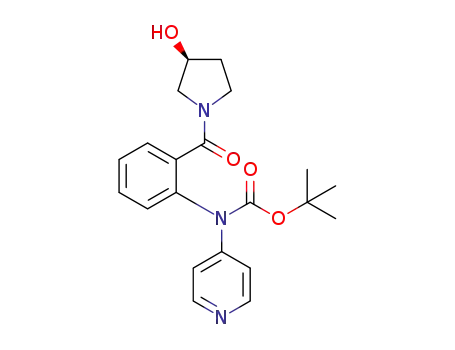 (S)-tert-butyl(2-(3-hydroxypyrrolidine-1-carbonyl)phenyl)(pyridin-4-yl)carbamate