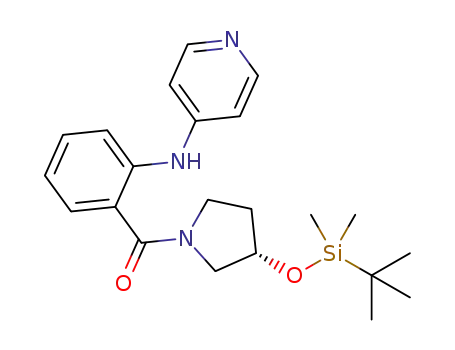 (S)-(3-((tertbutyldimethylsilyl)oxy)pyrrolidin-1-yl)(2-(pyridin-4-ylamino)phenyl)methanone