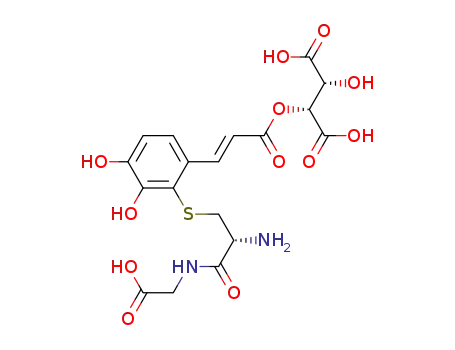 2-(S-cysteinylglycyl)-trans-caftaric acid