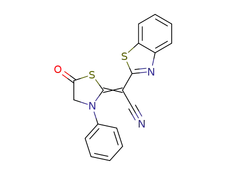 2-(1,3 benzothiazol-2-yl)-2-(5-oxo-3-phenyl(1,3)thiazolidin-2-ylidene)acetonitrile
