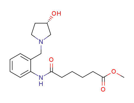 (S)-methyl 6-((2-((3-hydroxypyrrolidin-1-yl)methyl)phenyl)-amino)-6-oxohexanoate