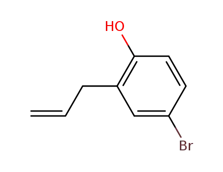 Molecular Structure of 13997-74-5 (phenol, 4-bromo-2-(2-propenyl)-)