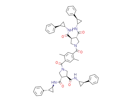 (3S,3’S,4S,4’S)-1,1’-(2,5-dimethylterephthaloyl)-bis(N3,N4-bis((1S,2R)-2-phenylcyclopropyl)pyrrolidine-3,4-dicarboxamide).