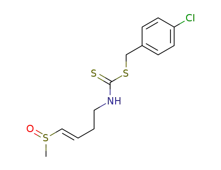 4-chlorobenzyl (E)-(4-(methylsulfinyl)but-3-en-1-yl)carbamodithioate