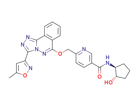 N-((1S,2S)-2-hydroxycyclopentyl)-6-(((3-(5-methylisoxazol-3-yl)-[1,2,4]triazolo[3,4-a]phthalazin-6-yl)oxy)methyl)nicotinamide