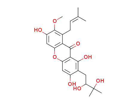 1,3,6-trihydroxy-2-(2,3-dihydroxy-3-methylbutyl)-7-methoxy-8-(3-methyl-2-butenyl)xanthone