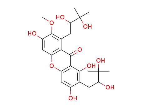 1,3,6-trihydroxy-7-methoxy-2,8-bis(2,3-dihydroxy-3-methylbutyl)-9H-xanthen-9-one