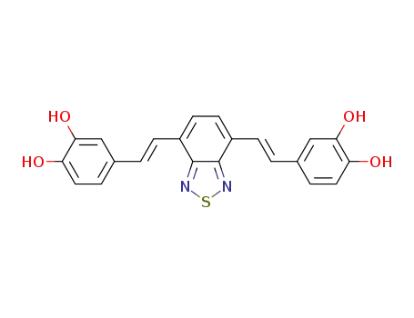 4,4'-((1E,1'E)-benzo[c][1,2,5]thiadiazole-4,7-diylbis(ethene-2,1-diyl))bis(benzene-1,2-diol)