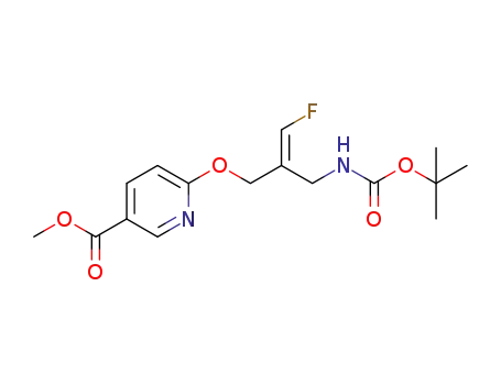 6-[(E)-2-[(tert-butoxycarbonylamino)methyl]-3-fluoro-propenyloxy]pyridine-3-carboxylic acid methyl ester