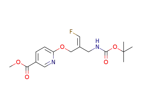 6-[(Z)-2-[(tert-butoxycarbonylamino)methyl]-3-fluoro-propenyloxy]pyridine-3-carboxylic acid methyl ester