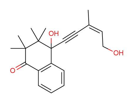 (Z)-(1′-hydroxy-2′,2′,3′,3′-tetramethyl-4′-oxo-tetrahydronaph-thalene-one-yl)-3-methylpentyl-2-en-4-yn-1-ol