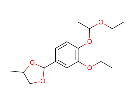 2-(3-ethoxy-4-(1-ethoxyethoxy)phenyl)-4-methyl-1,3-dioxolane