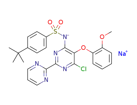 4-(tert-butyl)-N-(6-chloro-5-(2-methoxyphenoxy)-(2,2'-bipyrimidine)-4-yl)benzenesulfonamide sodium salt