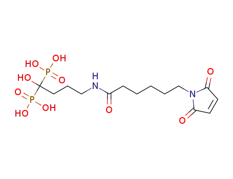 (4‐{[6‐(2,5‐dioxo‐2,5‐dihydro‐1H‐pyrrol‐1‐yl)hexanoyl]amino}‐1‐hydroxybutane‐1,1‐diyl)bis(phosphonic acid)