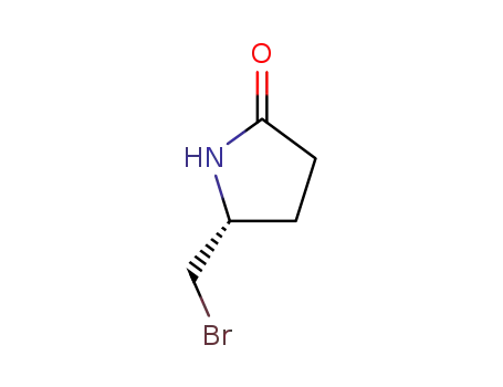 Molecular Structure of 98612-60-3 ((R)-5-BROMOMETHYL-2-PYRROLIDINONE)
