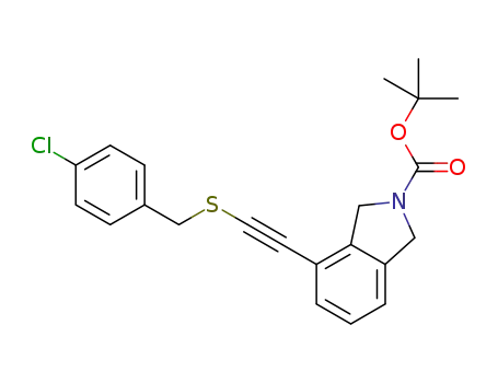 tert-butyl 4-(((4-chlorobenzyl)thio)ethynyl)isoindoline-2-carboxylate