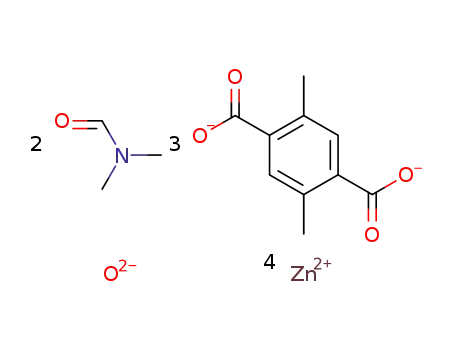 poly[tris(μ4-2,5-dimethylbenzene-1,4-dicarboxylato)bis(N,N-dimethylformamide)-μ4-oxido-tetrazinc(II)]