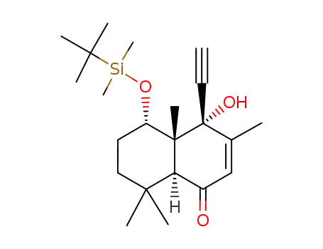 rac-5α<<(tert-Butyl)dimethylsilyl>oxy>-4β-ethinyl-1,4,4a,5,6,7,8,8aα-octahydro-4-hydroxy-3,4aα,8,8-tetramethylnaphthalin-1(4H)-on