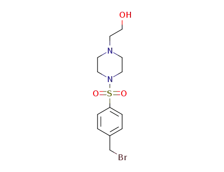 2-(4-((4-(bromomethyl)phenyl)sulfonyl)piperazin-1-yl)ethan-1-ol