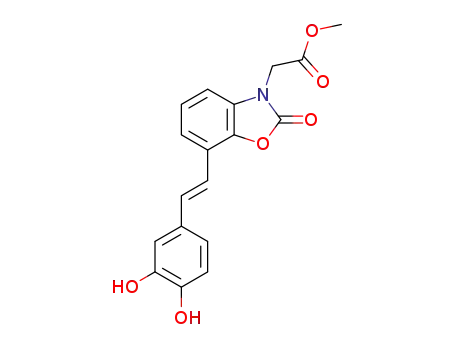methyl (E)-2-(7-(3,4-dihydroxystyryl)-2-oxobenzo[d]oxazol-3(2H)-yl)acetate