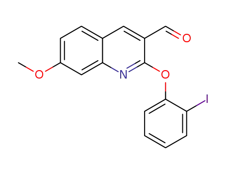 2-(2-iodophenoxy)-7-methoxyquinoline-3-carbaldehyde