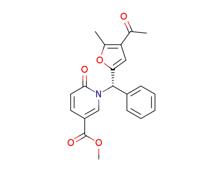 methyl (S)-1-((4-acetyl-5-methylfuran-2-yl)(phenyl)methyl)-6-oxo-1,6-dihydropyridine-3-carboxylate