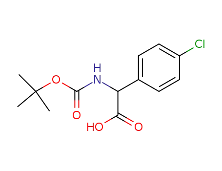 Molecular Structure of 53994-85-7 (N-Boc-(4'-Chlorophenyl)glycine)