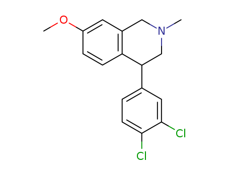 67165-56-4,Diclofensine,Ro 8-4650;Diclofensine;4-(3,4-Dichlorophenyl)-1,2,3,4-tetrahydro-7-methoxy-2-methylisoquinoline;