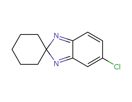 Molecular Structure of 94526-10-0 (Spiro[2H-benzimidazole-2,1'-cyclohexane], 5-chloro-)