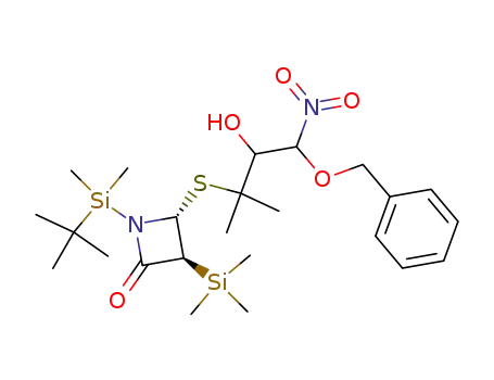 (3S,4R)-4-<<4-(Benzyloxy)-3-hydroxy-2-methyl-4-nitro-2-butyl>thio>-1-(tert-butyldimethylsilyl)-3-(trimethylsilyl)-2-azetidinone