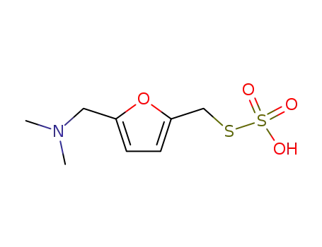 2-(N,N-dimethylaminomethyl)furyl-5-(methylthiosulfonic) acid