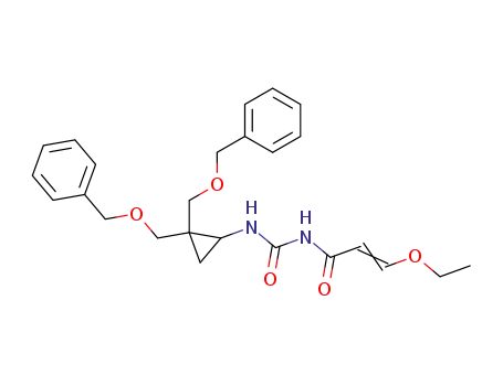 1-(2,2-Bis-benzyloxymethyl-cyclopropyl)-3-((E)-3-ethoxy-acryloyl)-urea