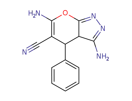 3,6-Diamino-4-phenyl-3a,4-dihydro-pyrano[2,3-c]pyrazole-5-carbonitrile